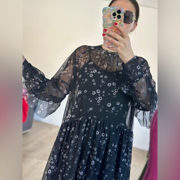 H&M floral mesh dress, new with tags. - Picture 7 of 8